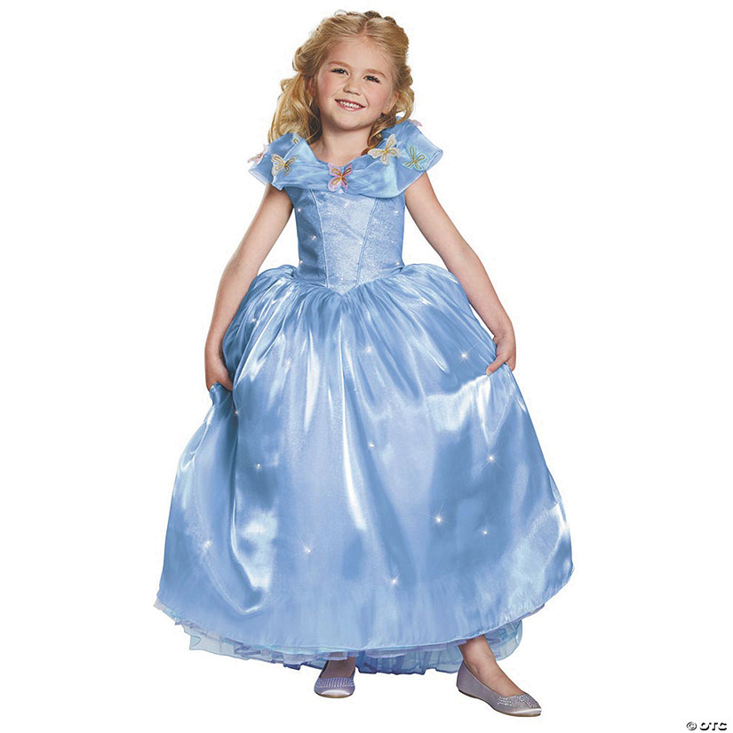 Girl&#8217;s Ultra Prestige Cinderella Movie Halloween Costume - Medium Image