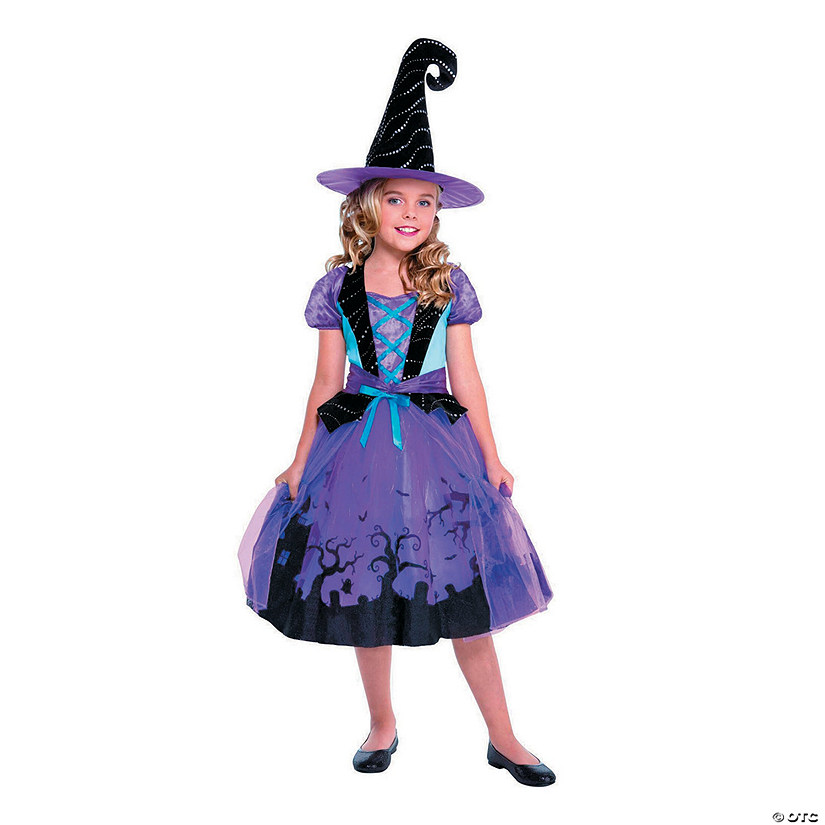 Girl's Cauldron Cutie Witch Costume - Medium Image