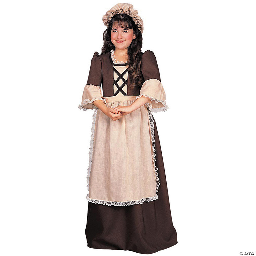 Girl's Colonial Costume - Medium Image