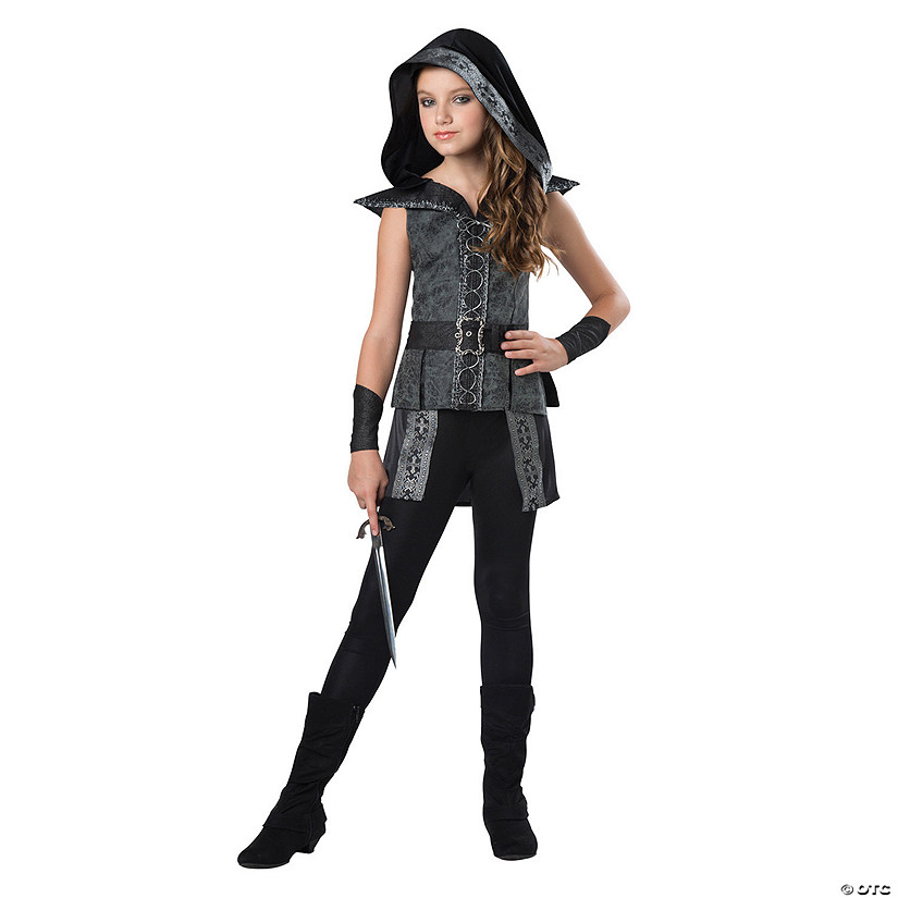 Girl's Dark Woods Huntress Costume Image