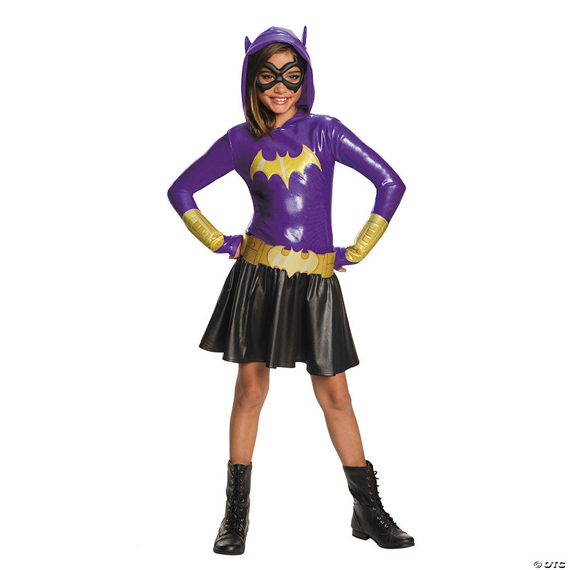 Girl's DC SuperHero Girls&#8482; Batgirl Hooded Dress Costume Image