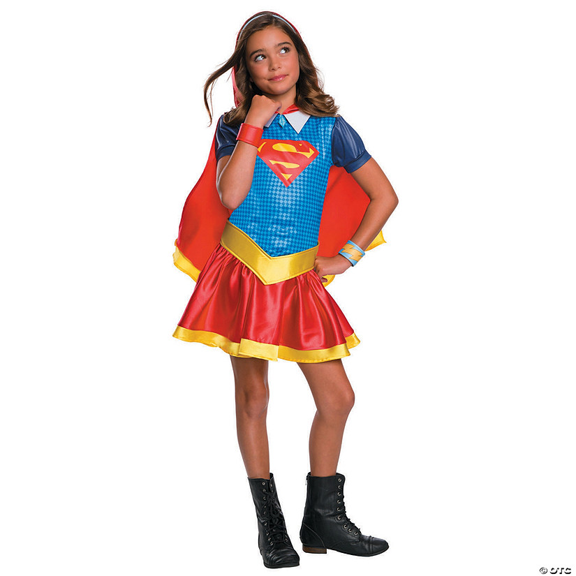 Girl's DC SuperHero Girls™ Supergirl Hooded Dress Costume - Large ...