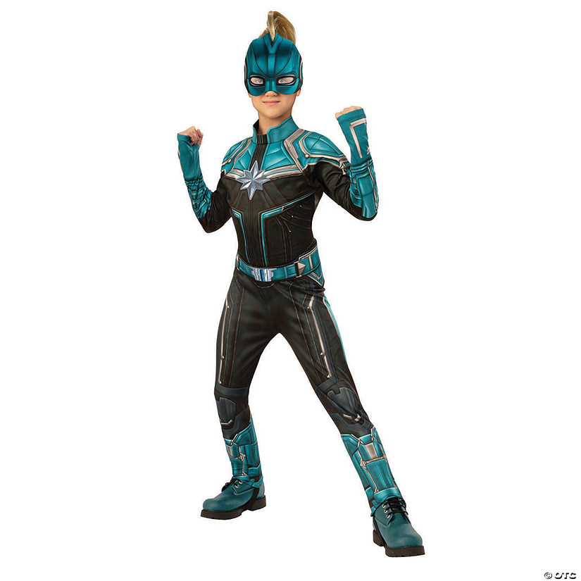 Girl's Deluxe Captain Marvel&#8482; Kree Costume Image