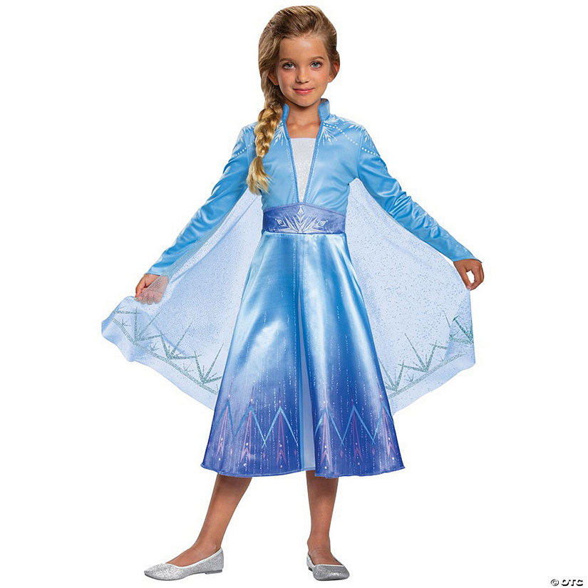 Girl's Deluxe Disney's Frozen II Elsa Costume Image