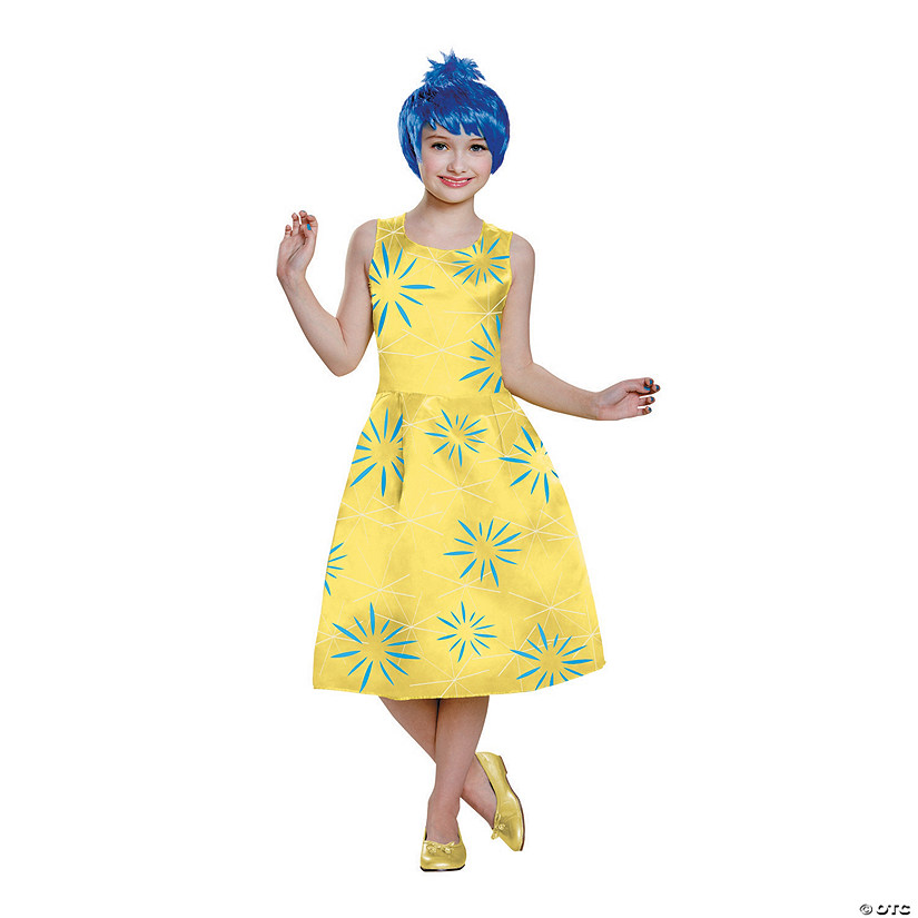 Girl's Deluxe Inside Out® Joy Costume - Small | Oriental Trading