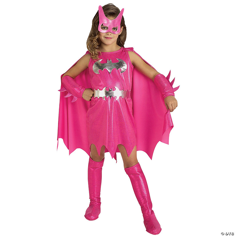 Girl's Deluxe Pink Batgirl Costume Image