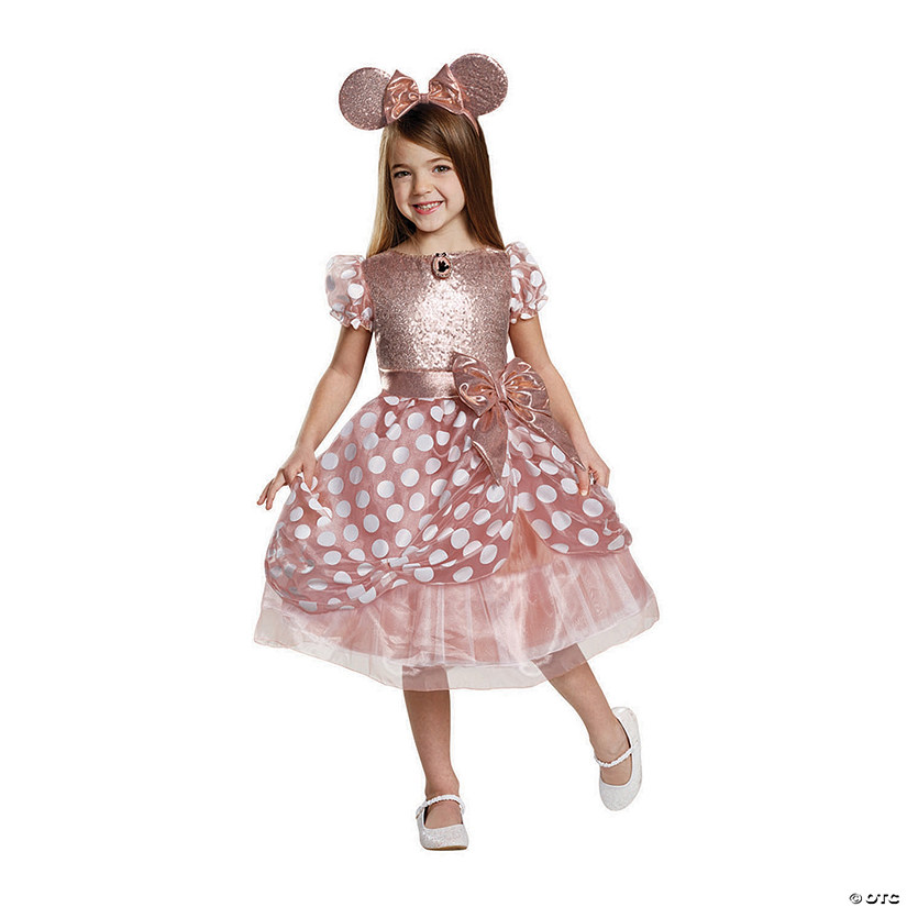 minnie mouse rose gold dress