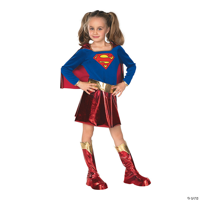 Girl's Deluxe Supergirl&#8482; Costume Image