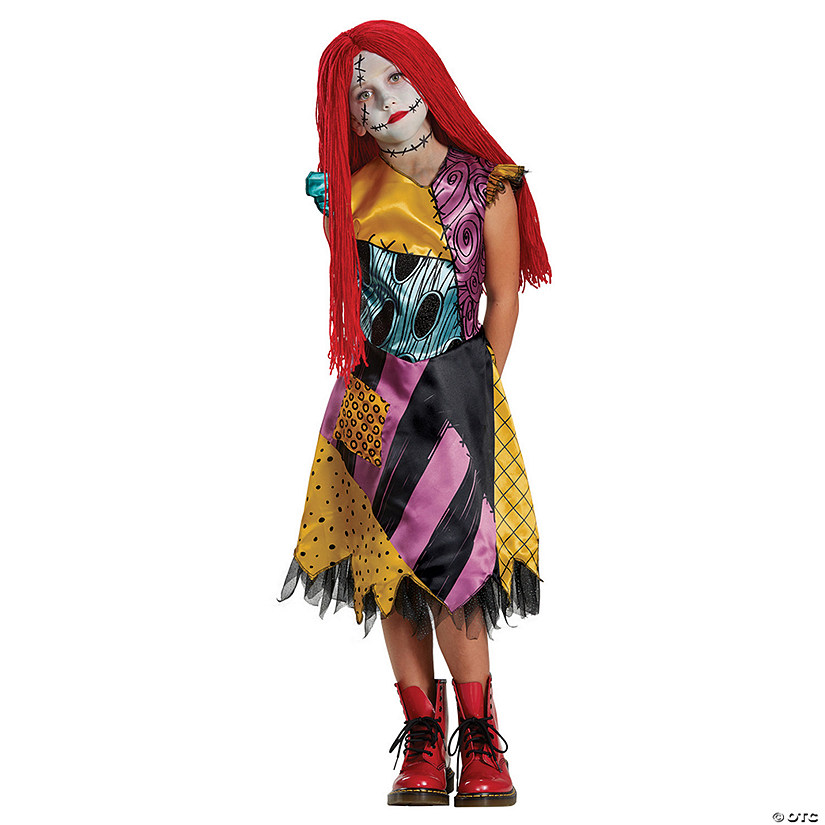 Girl's Deluxe The Nightmare Before Christmas Sally Costume Image