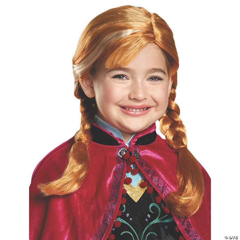 Girl's Disney&#8217;s Frozen Anna Wig Image
