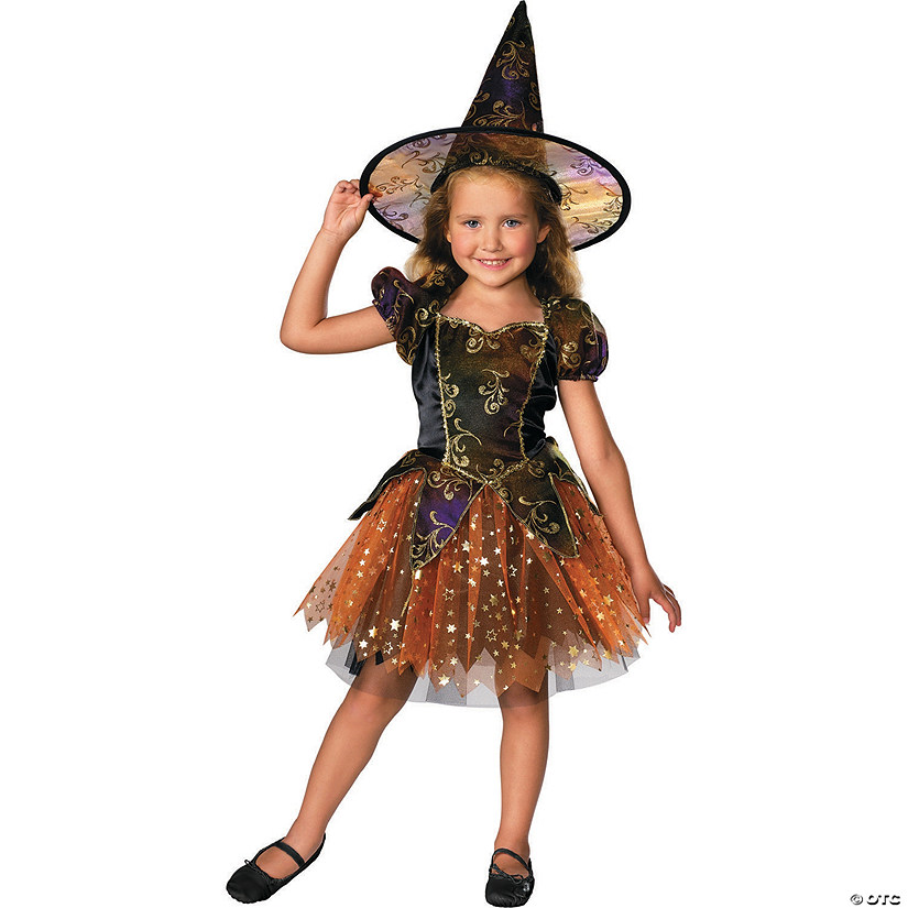 Girl's Elegant Witch Costume Image