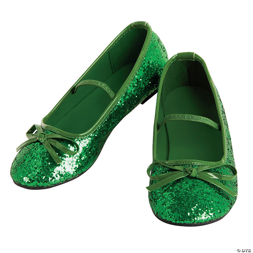 Girl's Green Ballet Shoes Image