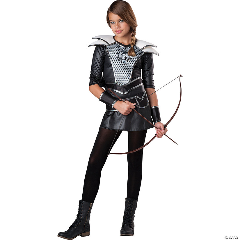 Girl's Midnight Huntress Costume Image