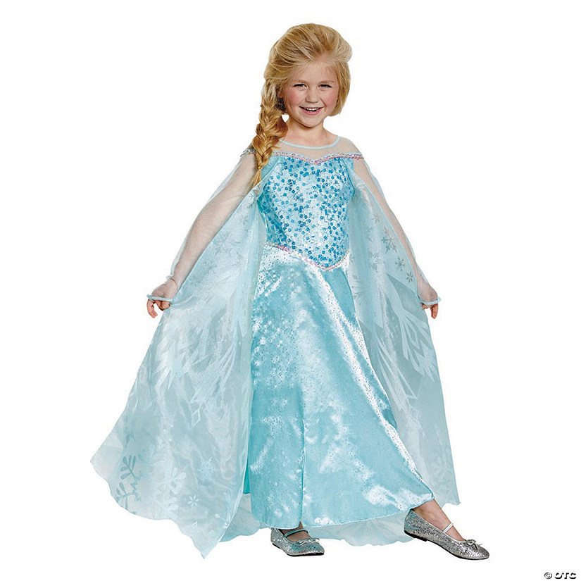 Girl's Prestige Disney Frozen Elsa Costume Image