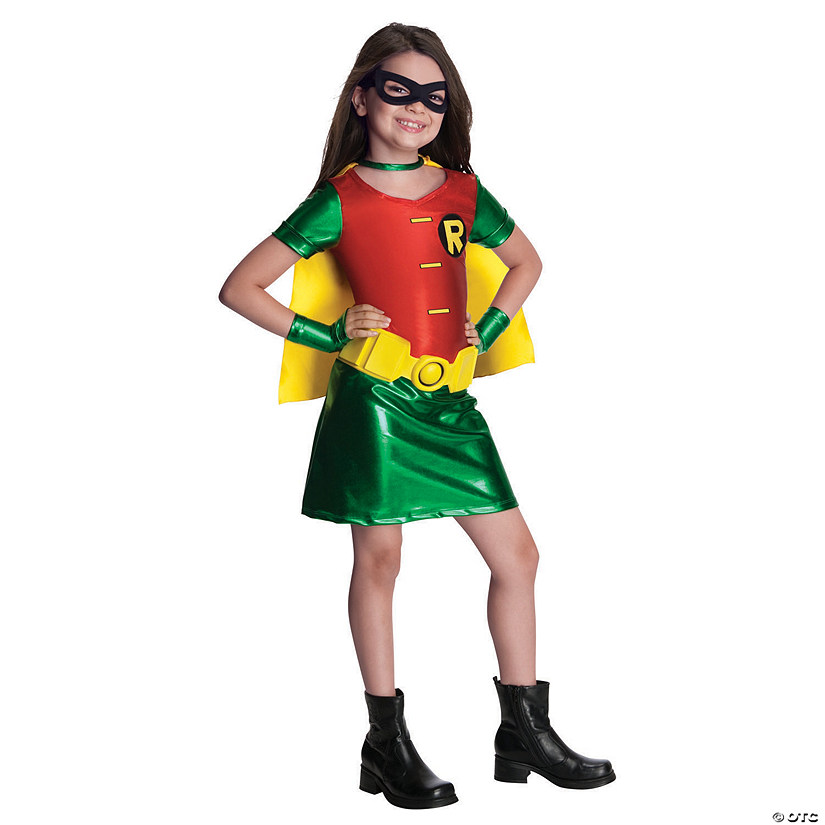 Girl's Teen Titans Robin Costume Image