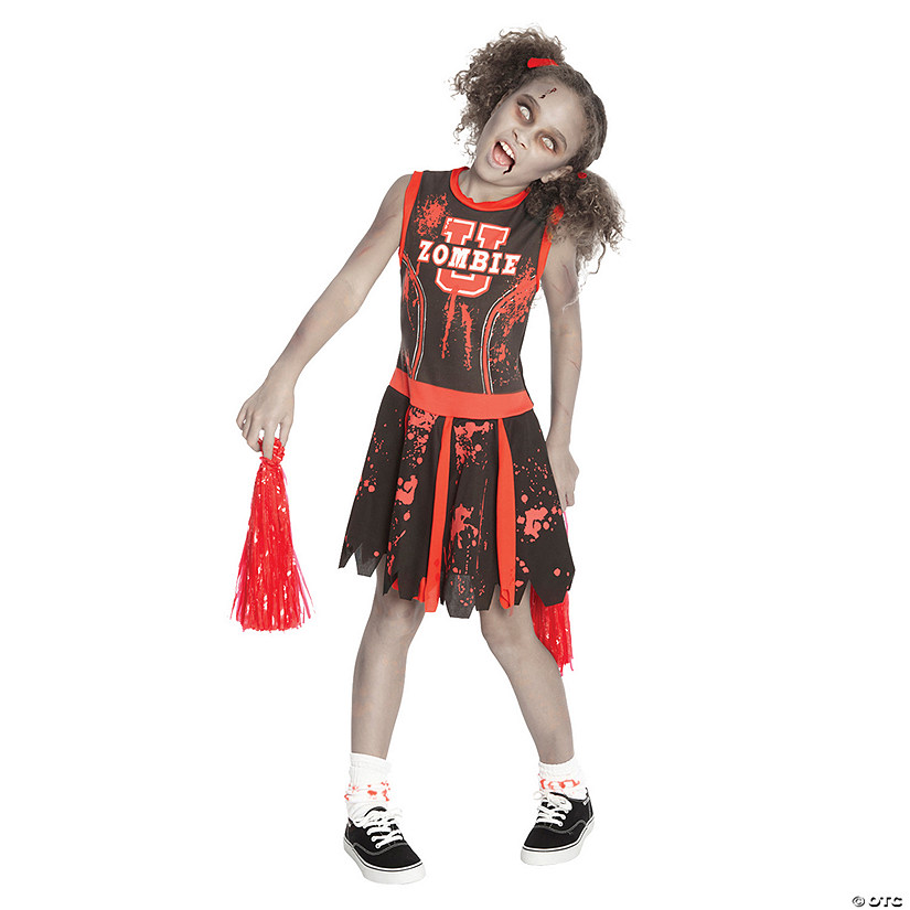 Girl's Undead Cheerleader Costume Image