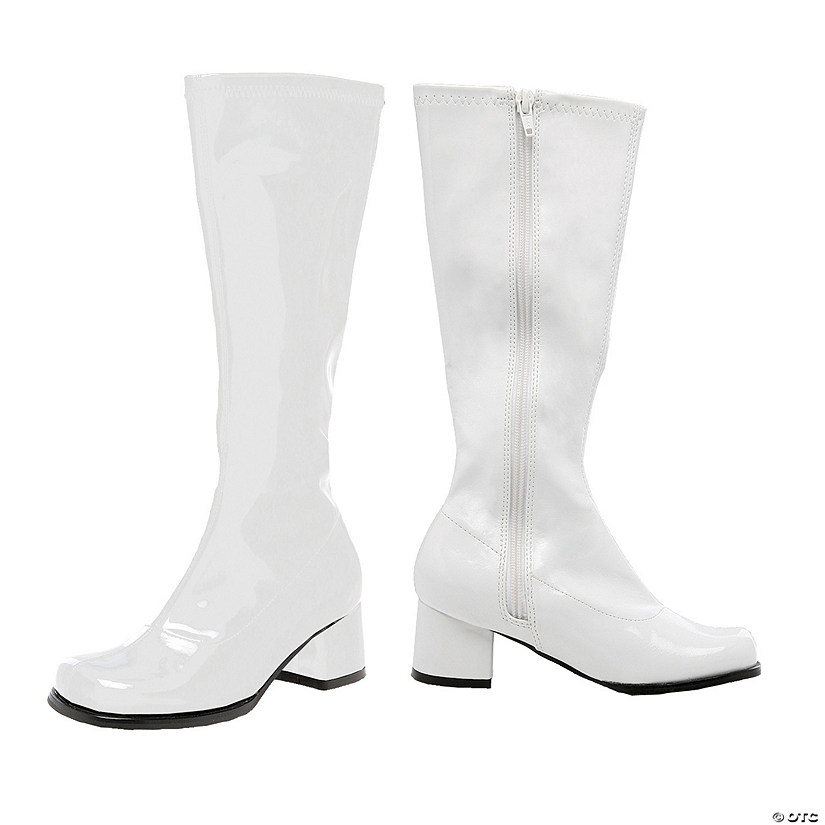 Girl's  White Go Go Boots Image