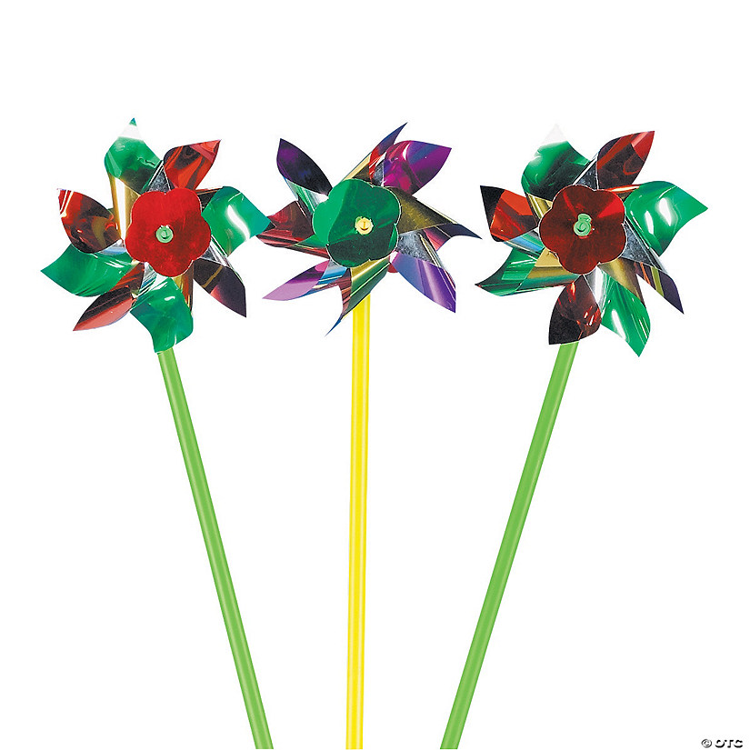 Glimmering Metallic Pinwheels Oriental Trading
