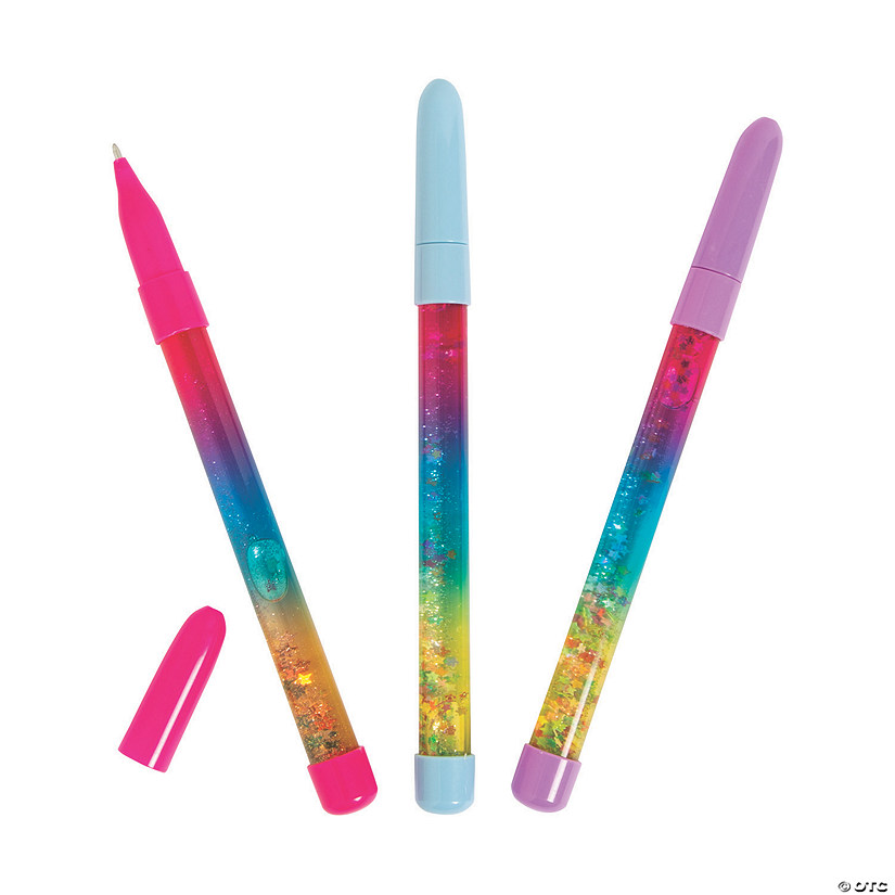 Glitter Confetti Pens - 12 Pc. Image
