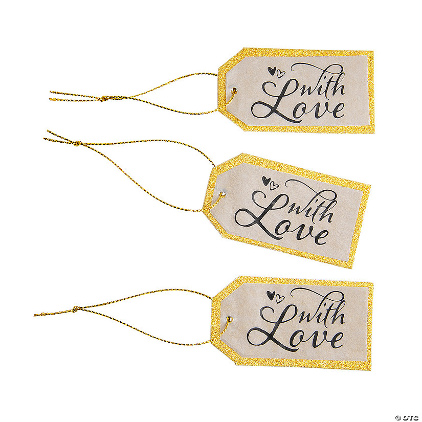 Glitter Favor Tags - 24 Pc. Image