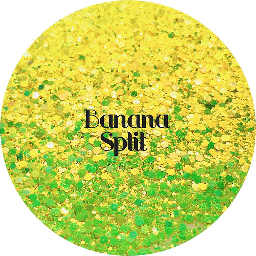 Glitter Heart Co. Glitter - Banana Split - 2 oz Bottle Image