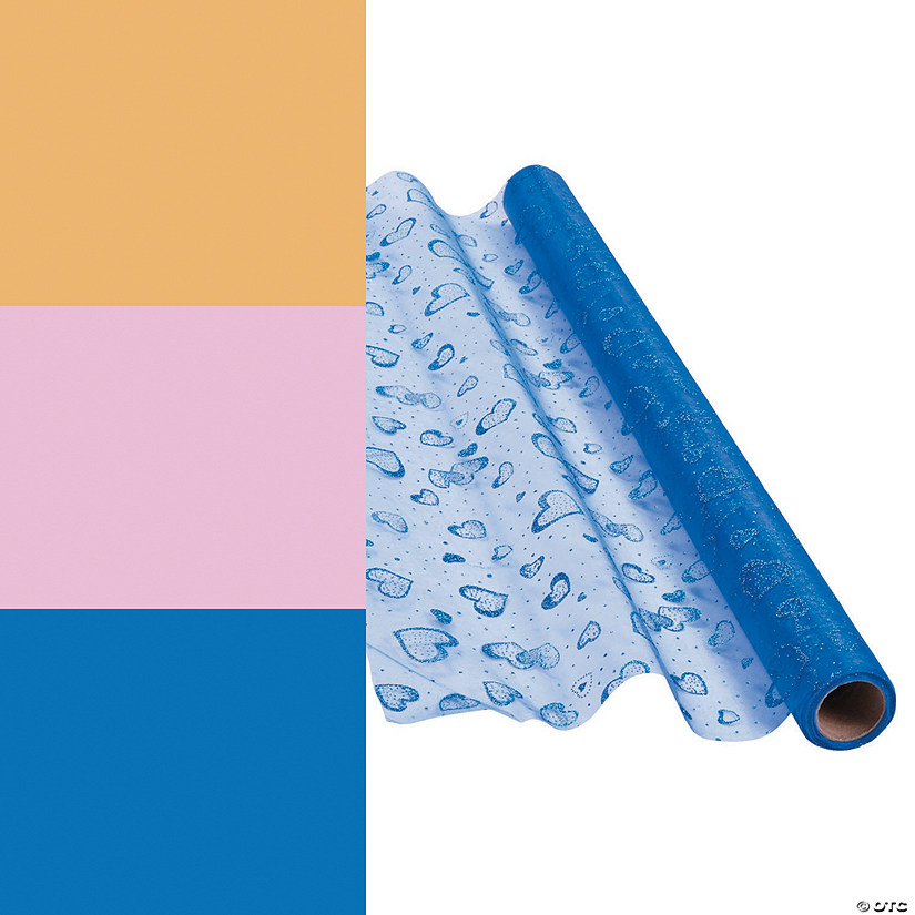 Glitter Heart Fabric Roll Discontinued
