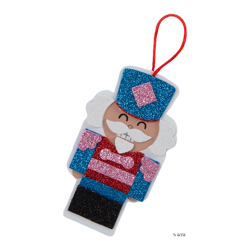 Glitter Nutcracker Ornament Craft Kit Makes 12.