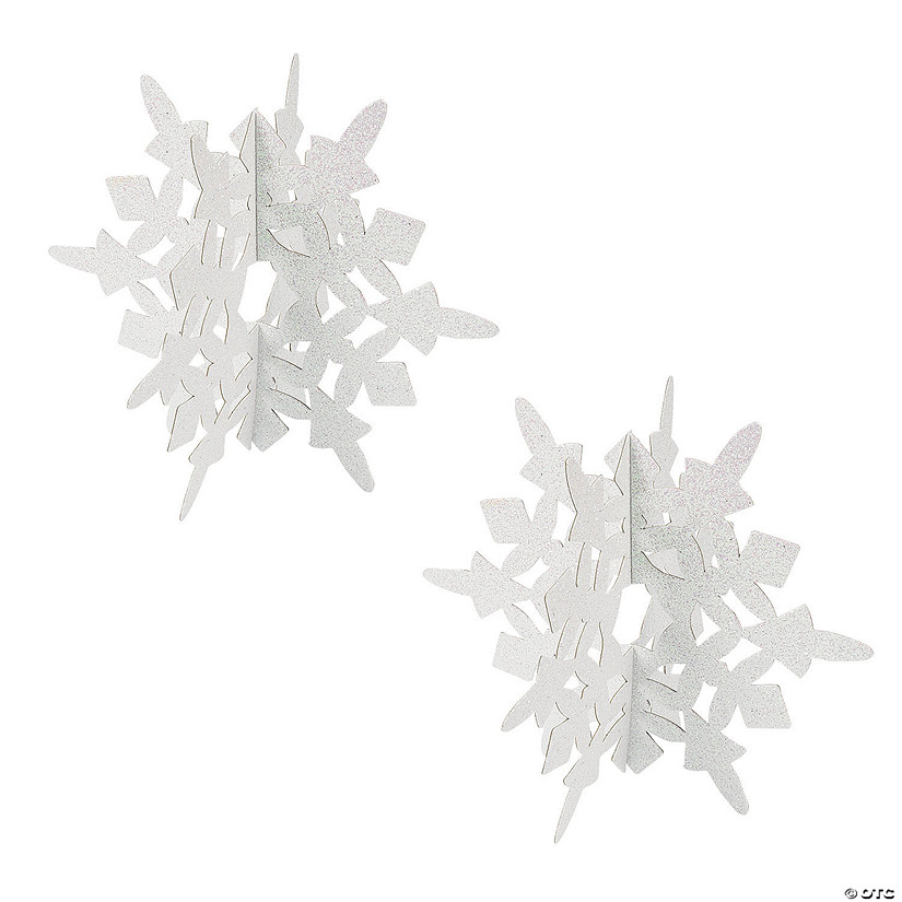 Glitter Snowflake Centerpieces - 2 Pc. Image