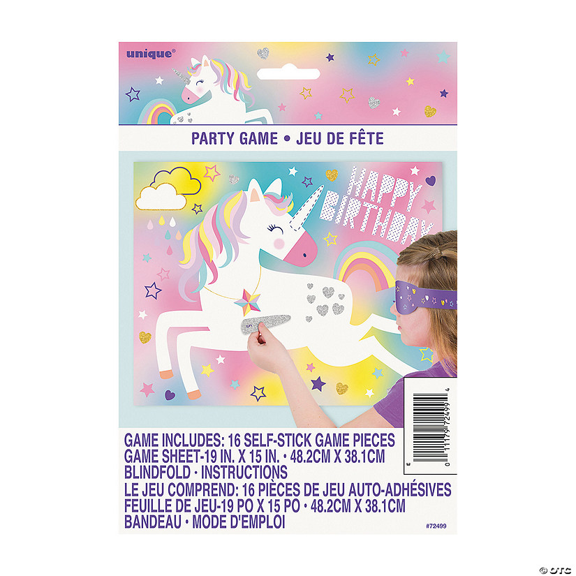 Glitter Unicorn Birthday Party Game Image
