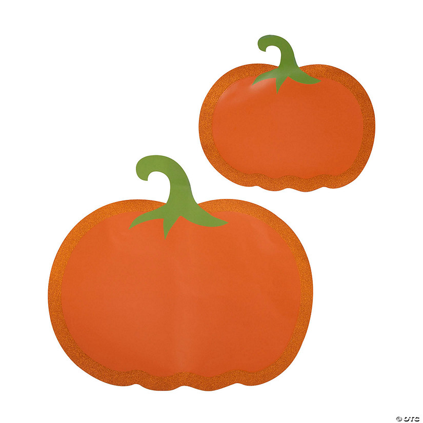 Glittery Pumpkin Cutouts - 6 Pc. Image