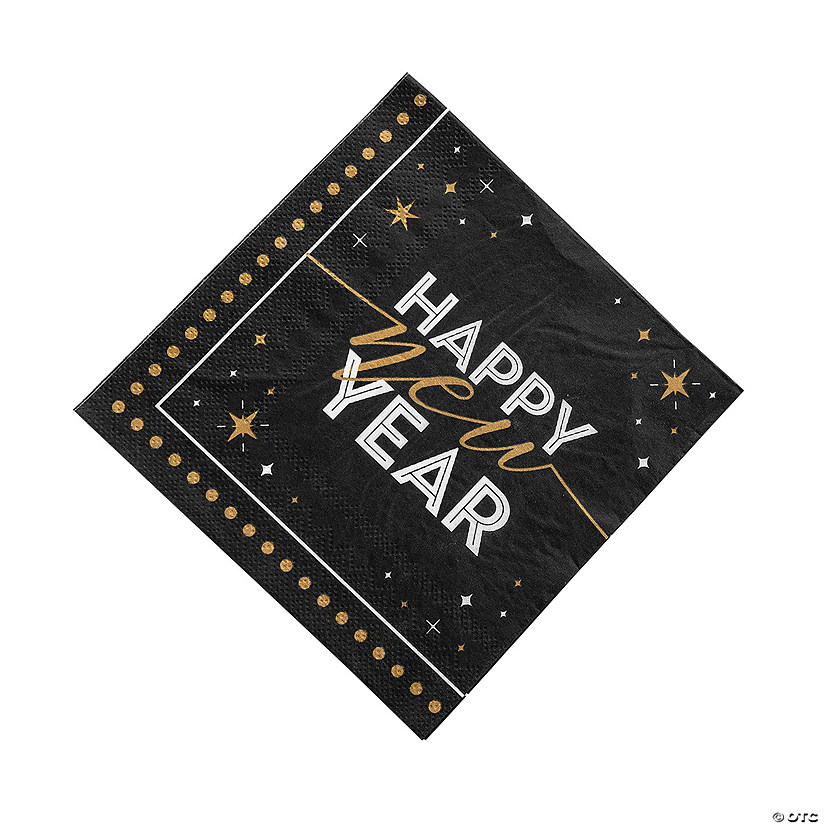 Glitzy New Year&#8217;s Eve Party Luncheon Napkins - 16 Pc. Image