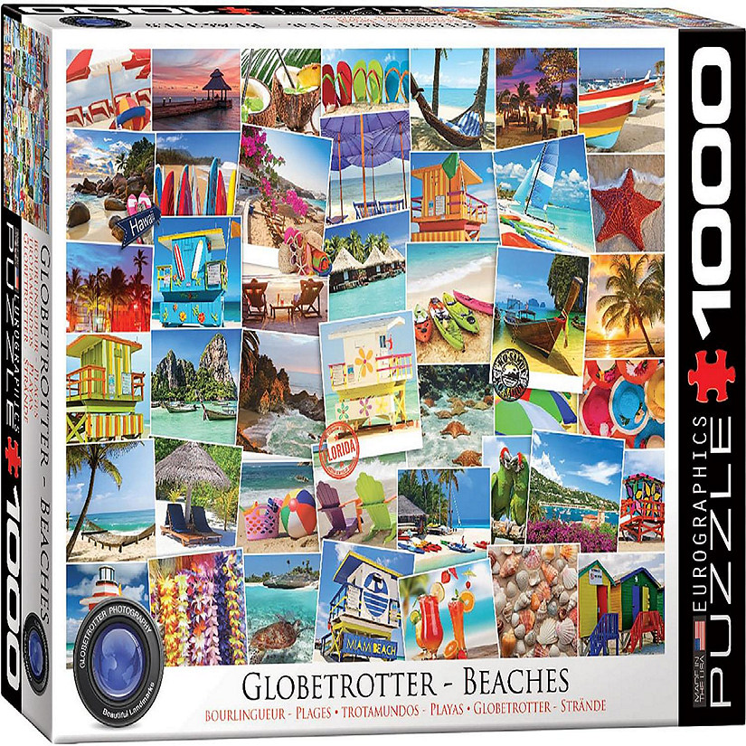 Globetrotter Beaches 1000 Piece Jigsaw Puzzle Image