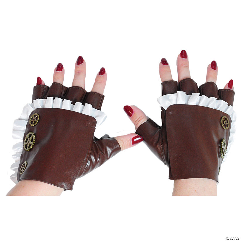 Gloves With Ruffle And Gears Image