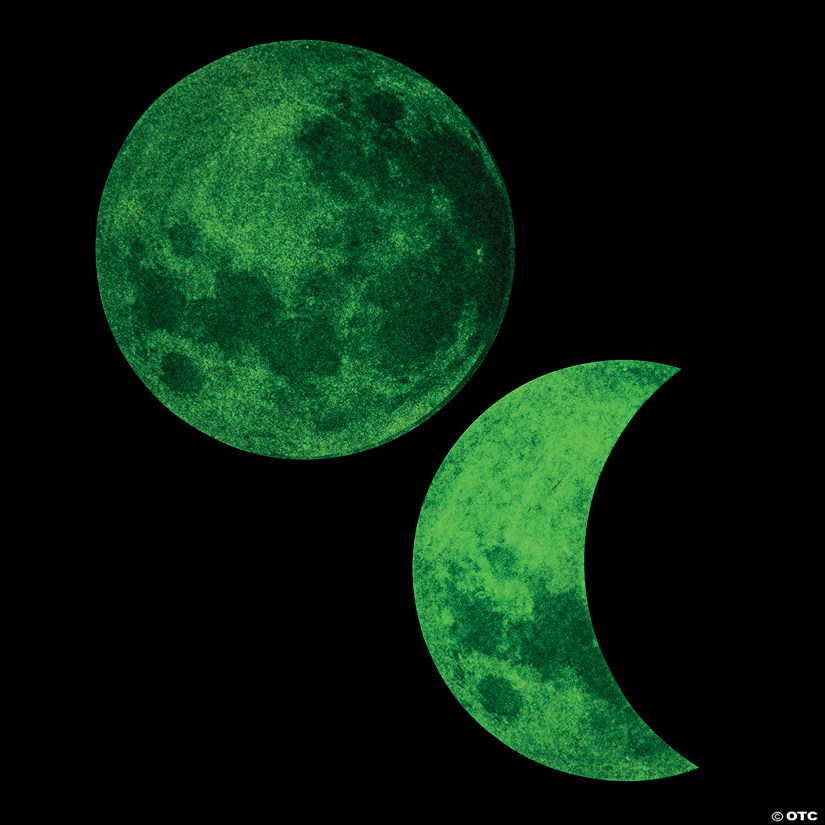 Glow-in-the-Dark Moon Bulletin Board Cutouts Image