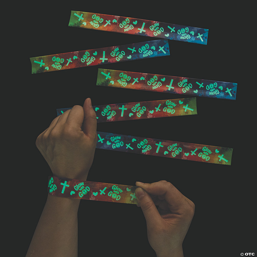 GlowintheDark Religious Slap Bracelets Oriental Trading