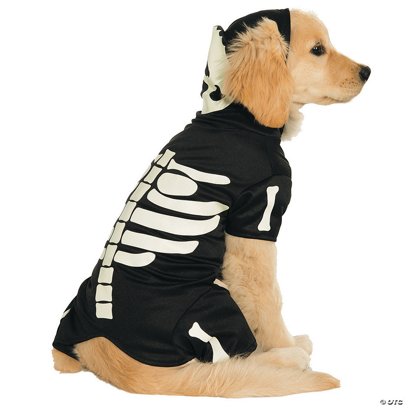 Glow-In-The-Dark Skeleton Dog Costume - Medium | Oriental Trading