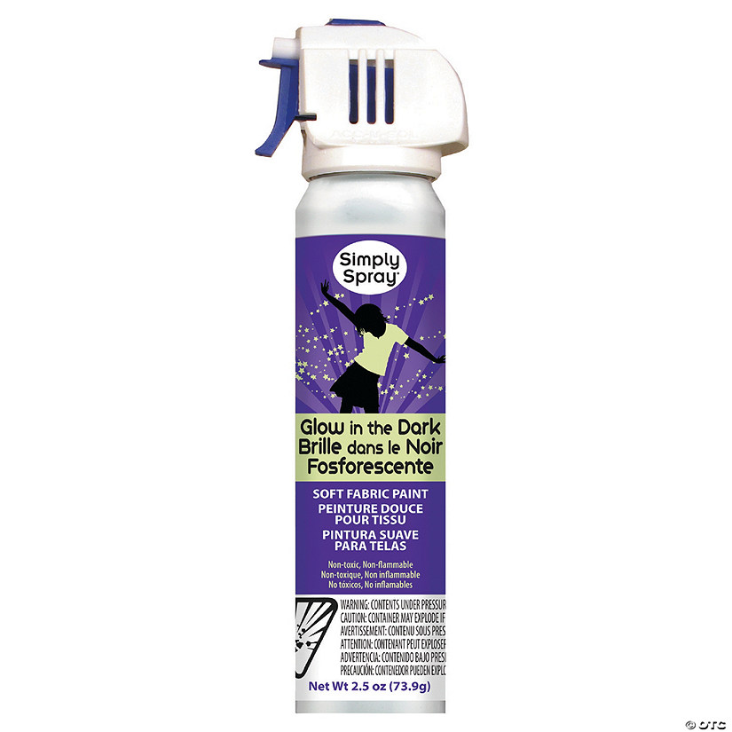 Glow-in-the-Dark Soft Fabric Spray Paint - Discontinued