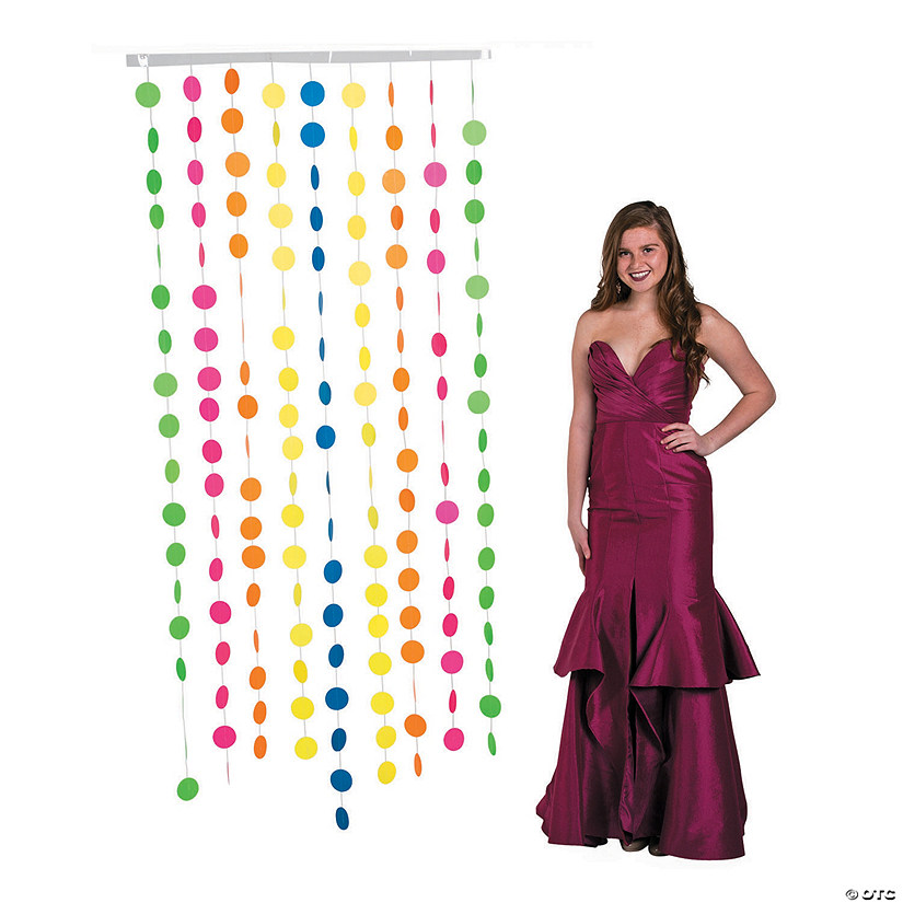 Glow Neon Medallion Hanging Curtain Image