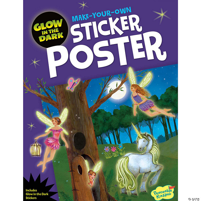 Glowing Fairies Poster Sticker Activity Book Image