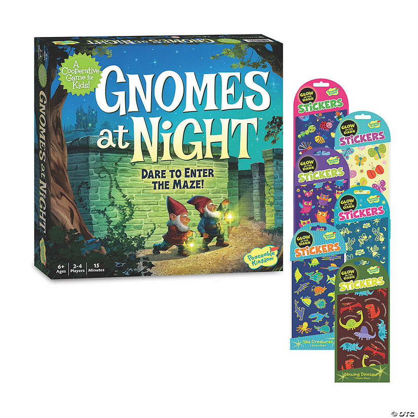 Gnomes at Night with FREE Stickers Image