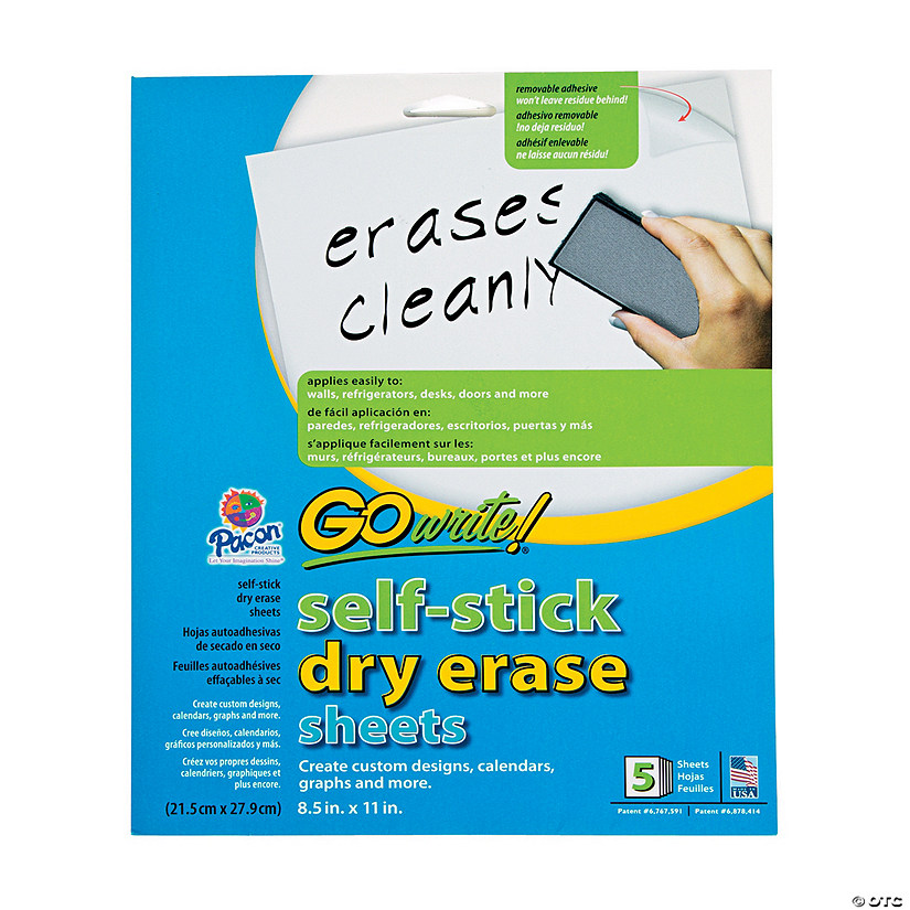 Go Write!® Dry Erase Sticker Sheets Discontinued