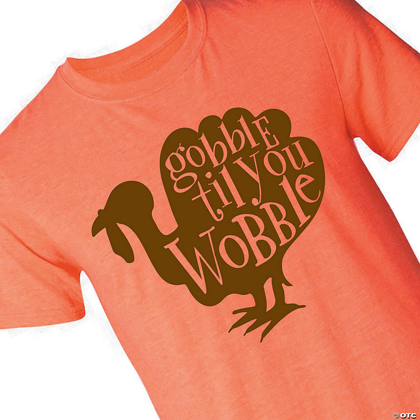 Gobble Till You Wobble Adult's T-Shirt Image