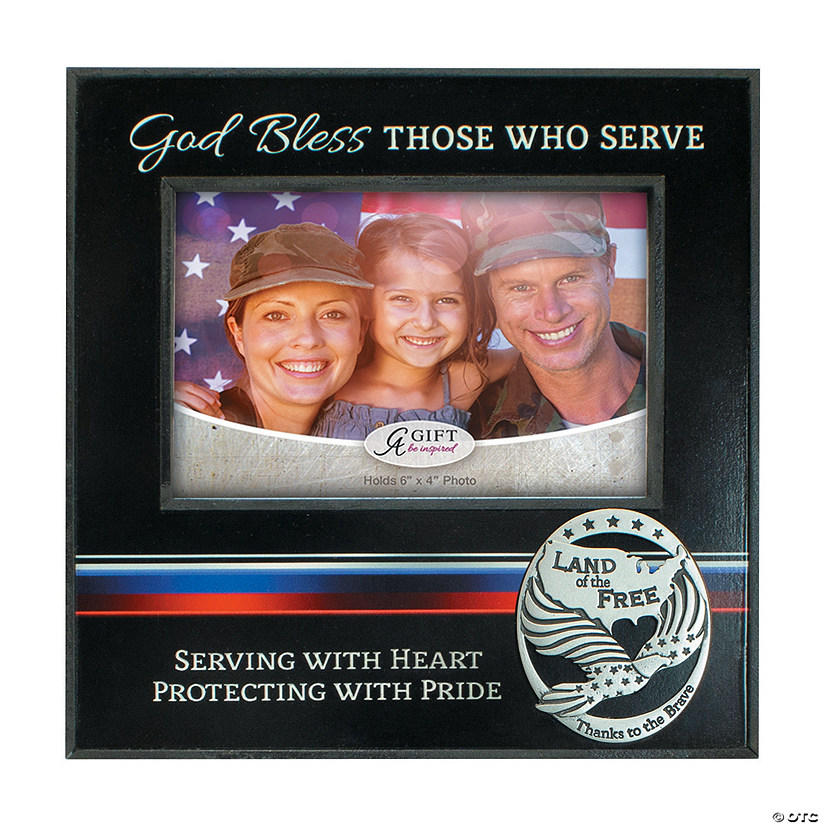 God Bless Those Who Serve Picture Frame Image
