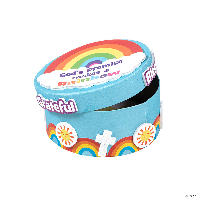 God&#8217;s Promise Makes a Rainbow Prayer Box Craft Kit - Makes 12 Image
