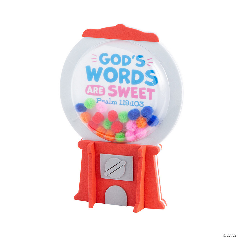 God&#8217;s Words Are Sweet Gumball Craft Kit - Makes 12 Image