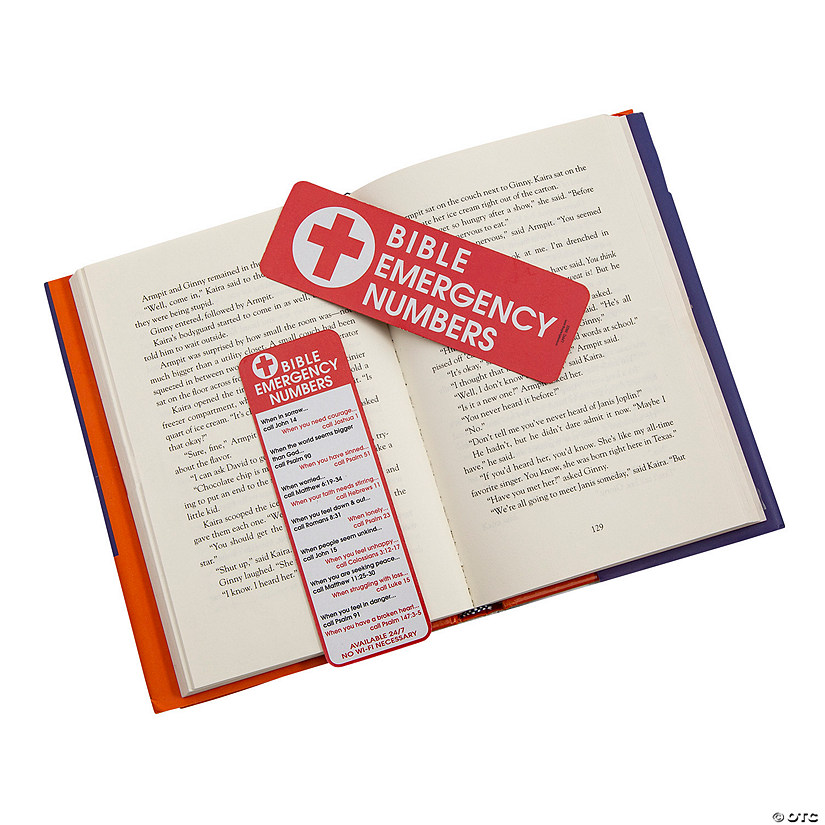 gods emergency numbers bookmarks oriental trading