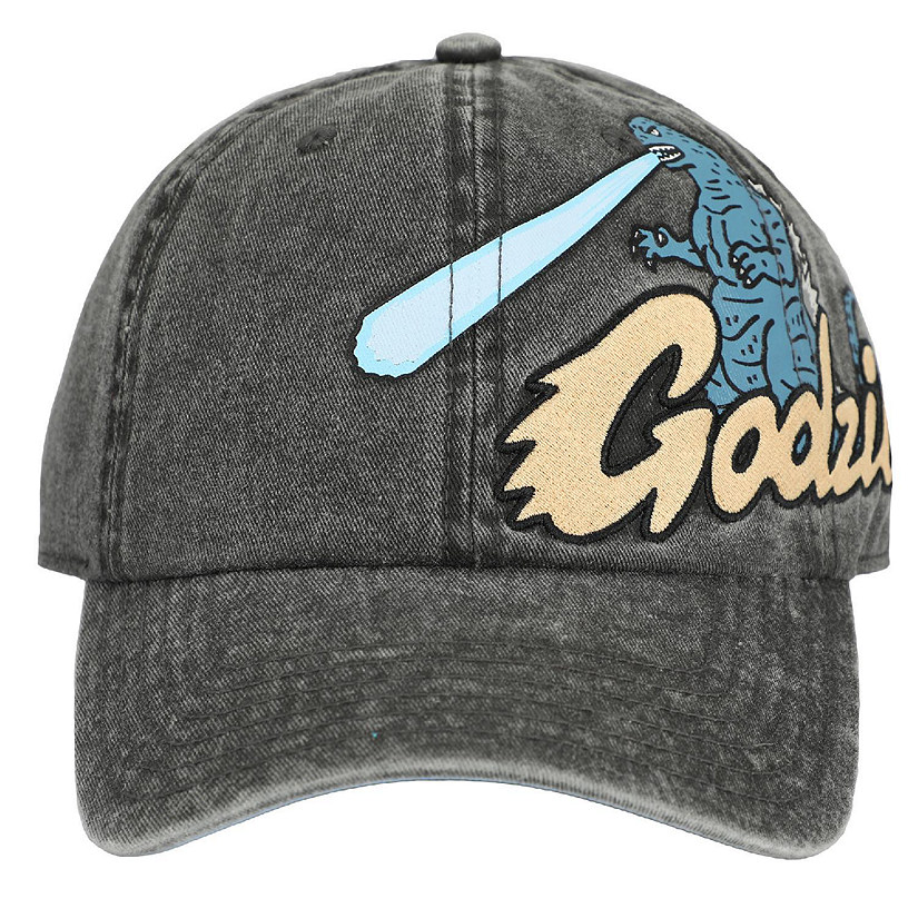 Godzilla Embroidered Pigment Dyed Adjustable Dad Hat Image