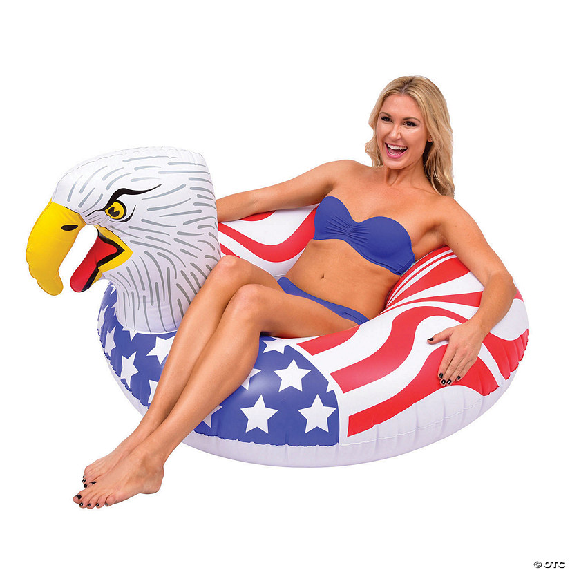 GoFloats American Eagle Party Tube Inflatable Raft Image