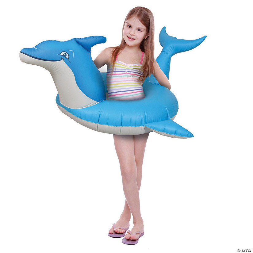 GoFloats Dolphin Jr Pool Float Party Tube Image