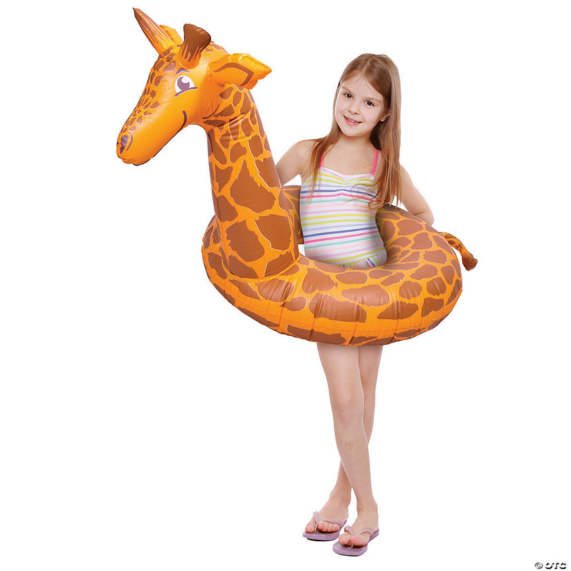 GoFloats Stretch the Giraffe Jr Pool Float Party Tube Image